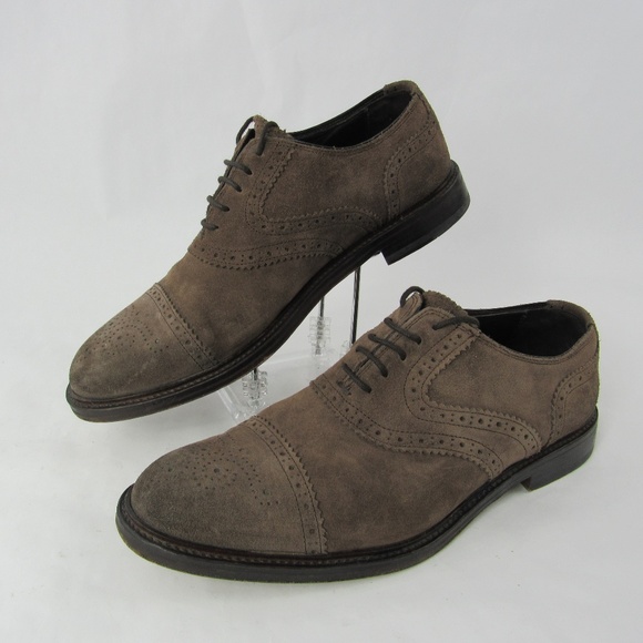 Massimo Dutti Suede Leather Lace Up Oxford Shoes main image 8